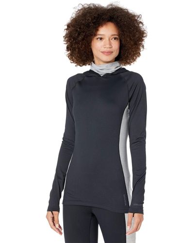 Burton Midweight X Base Layer Long Neck Hoodie - Black