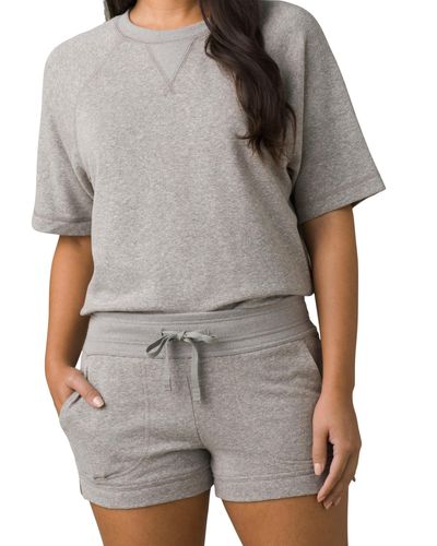 Prana 3 Cozy Up Shorts - Gray