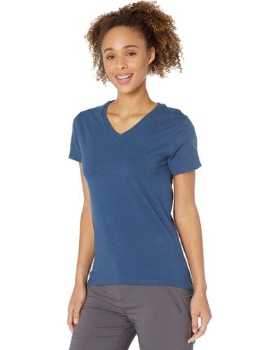 Dovetail Workwear Solid V-neck Tee - Blue