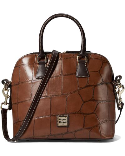 Dooney & Bourke Denison Ii Domed Satchel - Brown