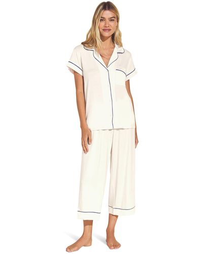 Eberjey Gisele - The Cropped Pajama Set - White