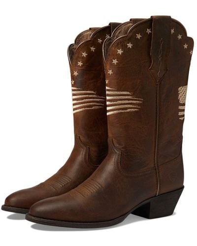 Ariat Heritage R Toe Liberty Stretchfit Western Boot - Brown