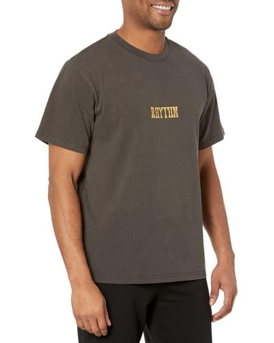 Rhythm In Bloom Vintage Short Sleeve T-shirt - Gray