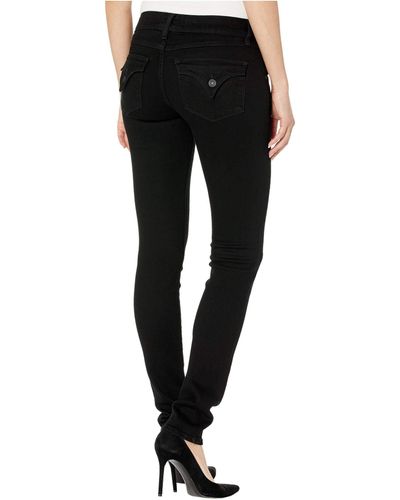 Hudson Jeans Collin Mid-rise Skinny In Black