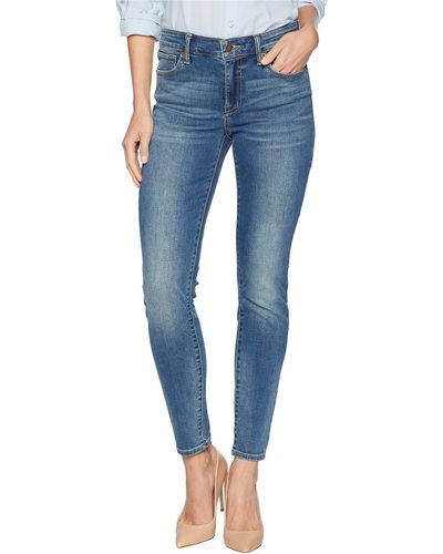 Lucky Brand Ava Mid-rise Super Skinny Jeans In Waterloo - Blue