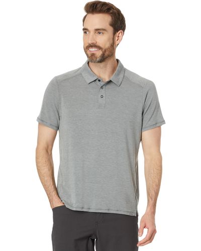 L.L. Bean Tropicwear Comfort Short Sleeve Polo - Gray