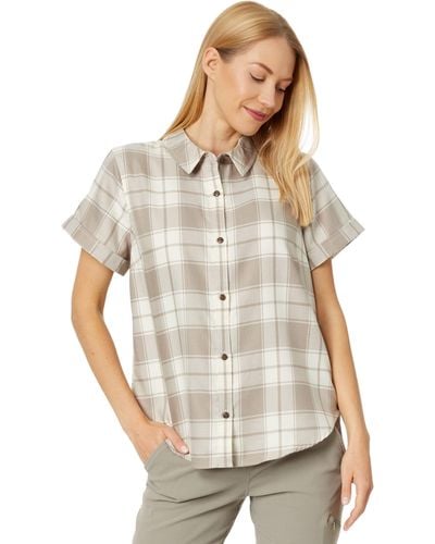 L.L. Bean Feather Soft Twill Shirt Short Sleeve - Gray