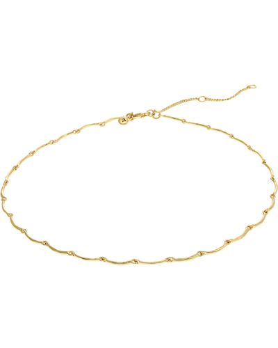 Madewell Scalloped Chain Necklace - Metallic