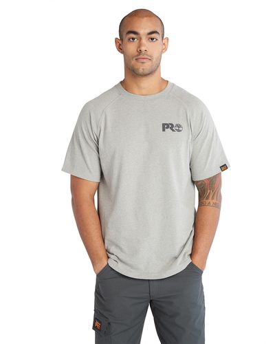 Timberland Core Reflective Pro Logo Short Sleeve T-shirt - Gray