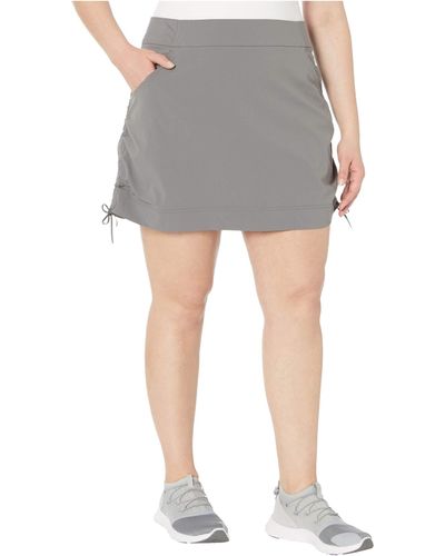 Columbia Plus Size Anytime Casual Skort - Gray
