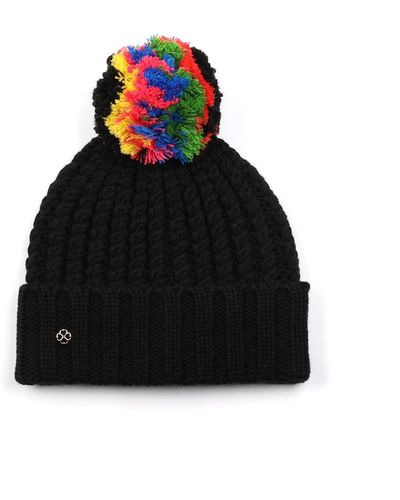 Kate Spade Marble Cable Beanie - Black