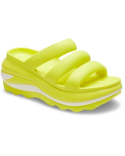 Crocs™ Adult Mega Crush Triple Strap Sandal Platform - Yellow