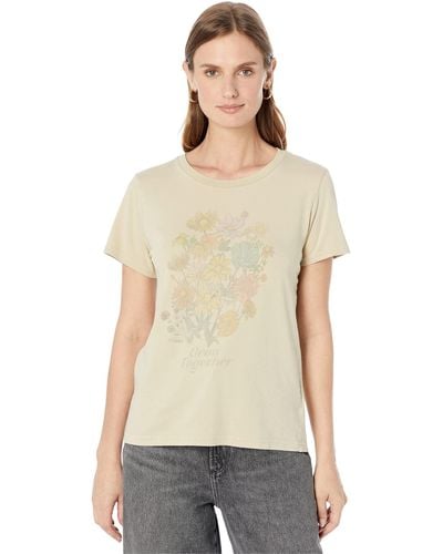 Lucky Brand Grow Together Classic Crew Tee - Natural