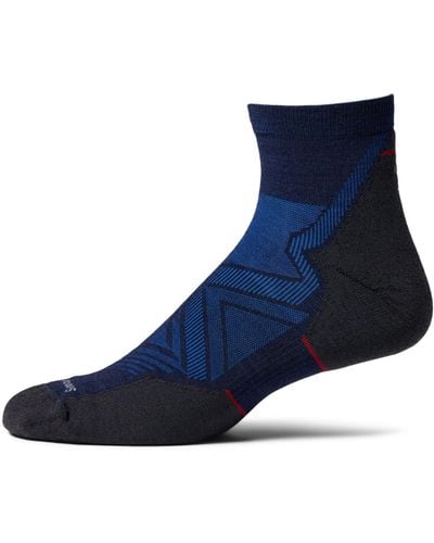 Smartwool Run Targeted Cushion Ankle Socks - Blue