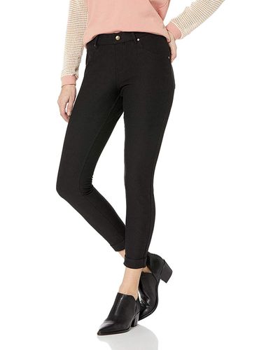 Hue Essential Denim Jean Skimmer Leggings, Assorted - Black