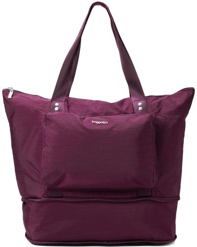 Baggallini Carryall Packable Tote - Purple