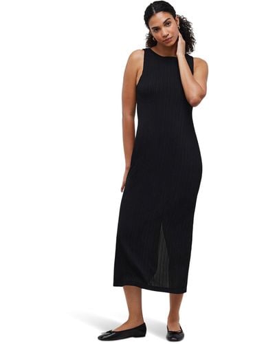 Madewell Rib-knit Sleeveless Maxi Dress - Black
