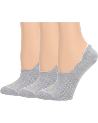 Hue Air Cushion No Show Liner Socks 3-pair Pack - Blue
