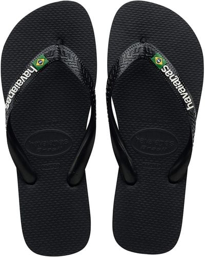 Havaianas Brazil Logo Flip Flop Sandal - Black