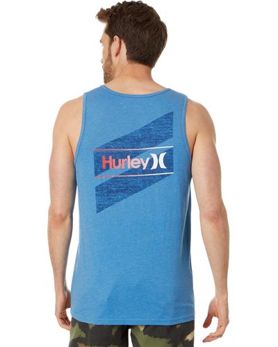 Hurley One Only Slashed Tank - Blue