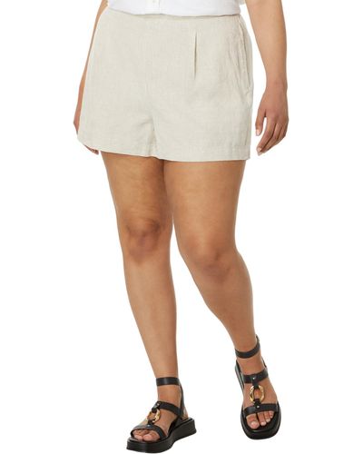 Madewell Clean Pull-on Shorts In 100% Linen - White