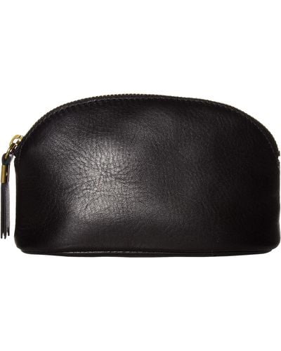Madewell The Leather Makeup Pouch - Black