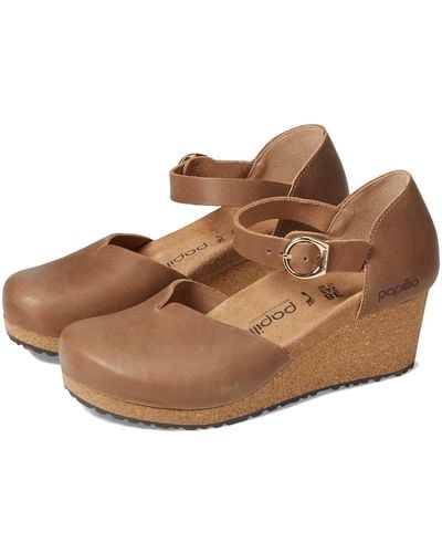 Birkenstock Papillio By Mary Wedge Sandal - Leather - Brown