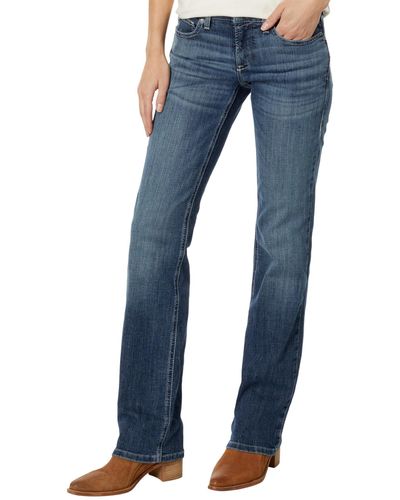 Ariat R.e.a.l. Perfect Rise Madyson Straight Jeans In Arkansas - Blue