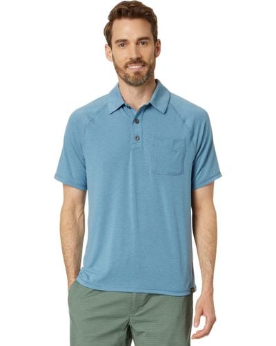 L.L. Bean Everyday Sunsmart Polo Short Sleeve - Blue