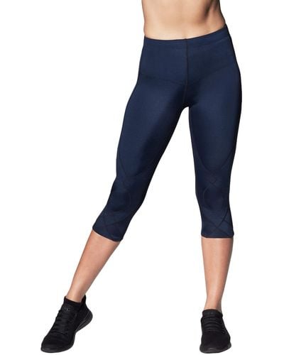 CW-X Stabilyx Joint Support 3/4 Compression Tights - Blue