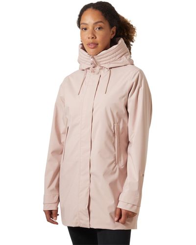 Helly Hansen Victoria Mid Length Raincoat - Pink