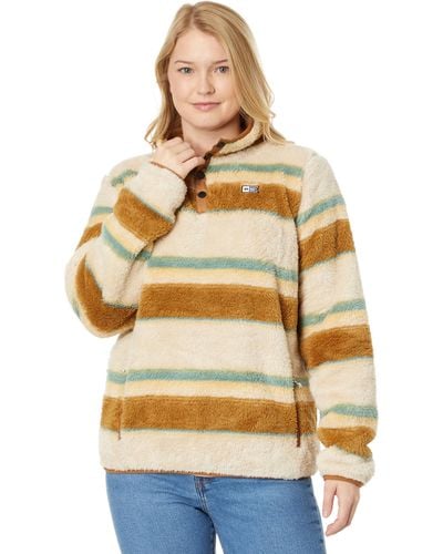 Salty Crew Calm Seas Sherpa Pullover - Natural