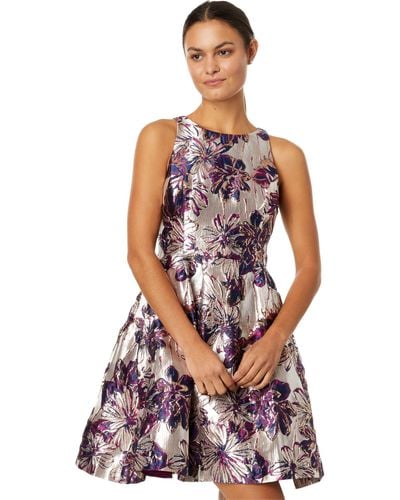 Lilly Pulitzer Jollian Floral Jacquard Dress - Metallic
