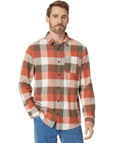 Quiksilver Motherfly Long Sleeve Flannel - Red