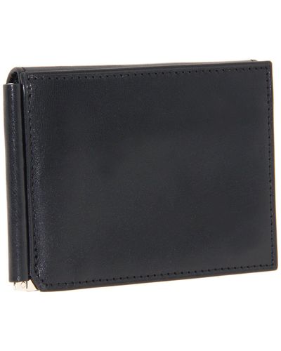 Bosca Old Leather Collection - Money Clip W/ Pocket - Black