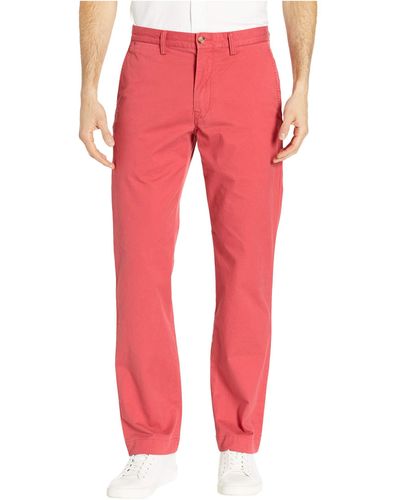 Polo Ralph Lauren Straight Fit Stretch Chino Pants - Red