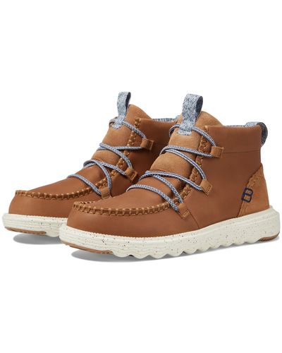 Hey Dude Reyes Boot Leather - Brown