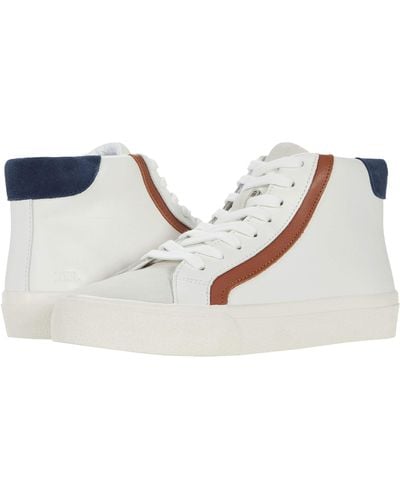 Madewell Sidewalk High-top Sneakers In Colorblock Leather - Gray