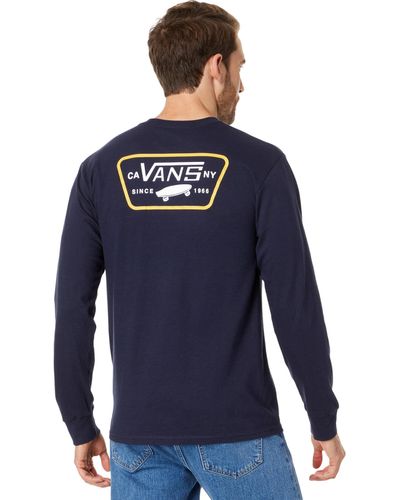 Vans Full Patch Back Long Sleeve T-shirt - Blue