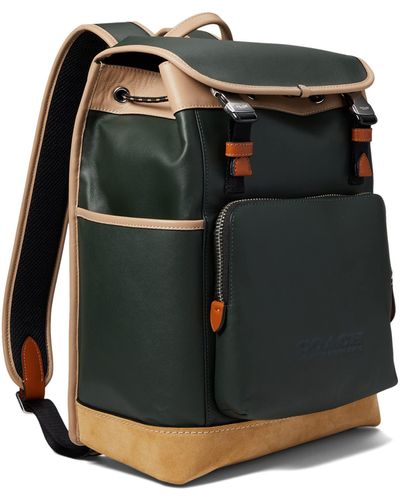COACH League Flap Backpack - Green