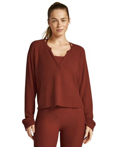 Beyond Yoga Free Style Pullover - Red