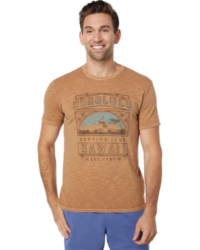 Lucky Brand Honolulu Surf Graphic Tee - Natural