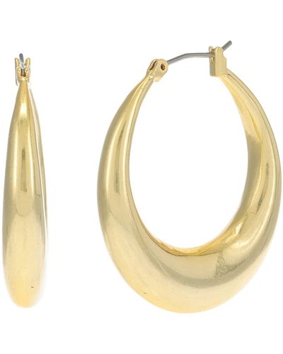 Madewell Crescent Large Hoop Earrings - Metallic