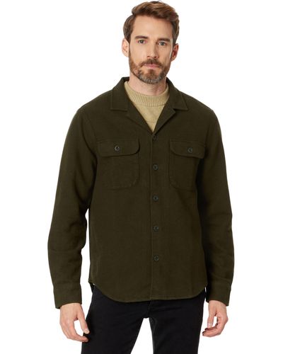 Madewell Brushed Flannel Easy Shirt-jacket - Green
