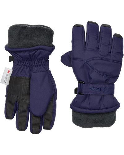 L.L. Bean Kid's Cold Buster Waterproof Gloves - Blue