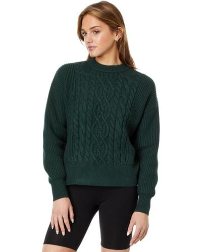 Varley Mondain Cable-knit - Green