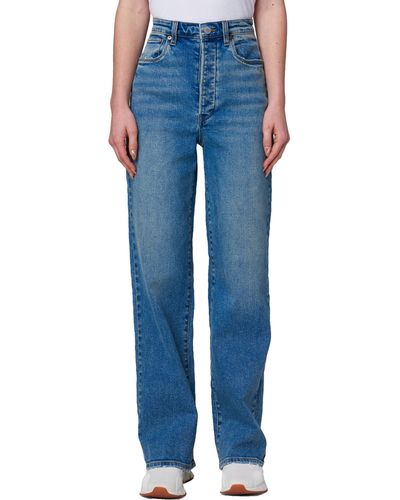 Blank NYC Franklin Rib Cage Five-pocket Wide Leg Jeans In Mixtape - Blue