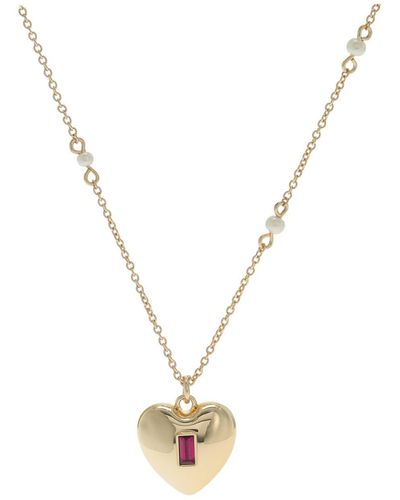Lauren by Ralph Lauren 16 Heart Pendant Necklace - Black