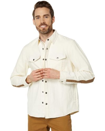 L.L. Bean Signature Rugged Soft Twill Shirt Regular - White