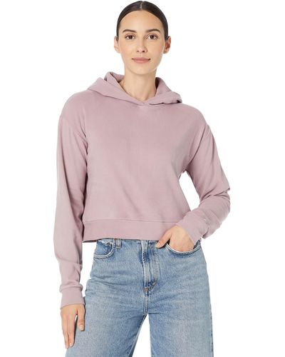 Tentree Luxe Cropped Hoodie - Red